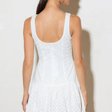 AT FIRST GLANCE WOVEN MINI DRESS