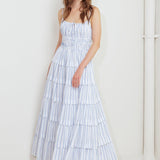 BREEZE NOTE WOVEN MIDI DRESS