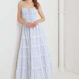 BREEZE NOTE WOVEN MIDI DRESS