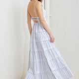 BREEZE NOTE WOVEN MIDI DRESS