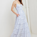 BREEZE NOTE WOVEN MIDI DRESS