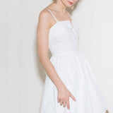 PURE ROMANCE WOVEN MINI DRESS