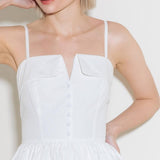 PURE ROMANCE WOVEN MINI DRESS