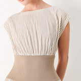 HAMPTONS MORNING STRIPE WOVEN MIDI DRESS