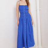 MOONLIGHT ON MY WOVEN MIDI DRESS