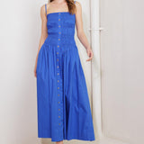 MOONLIGHT ON MY WOVEN MIDI DRESS