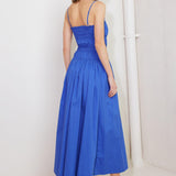 MOONLIGHT ON MY WOVEN MIDI DRESS