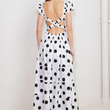 EFFORTLESS DAYS WOVEN MIDI DRESS