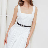 SUNDAY REVERIE WOVEN MIDI DRESS