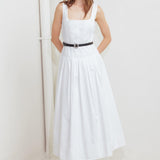 SUNDAY REVERIE WOVEN MIDI DRESS