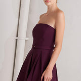OPERA WINE WOVEN MIDI DRESS