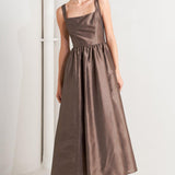 CAFÉ LUSTER WOVEN MIDI DRESS