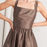 CAFÉ LUSTER WOVEN MIDI DRESS