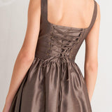 CAFÉ LUSTER WOVEN MIDI DRESS