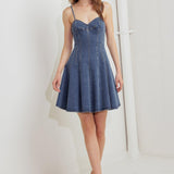 WEEKEND COMMAND DENIM MINI DRESS