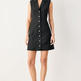 MODERN OFFICE WOVEN MINI DRESS