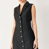 MODERN OFFICE WOVEN MINI DRESS