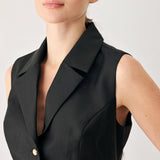 MODERN OFFICE WOVEN MINI DRESS