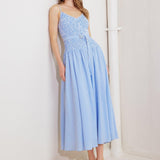 CITY BREEZE WOVEN MIDI DRESS