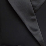 MIDNIGHT TUX WOVEN MIDI DRESS