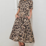 TAME GIRAFFE WOVEN MIDI DRESS