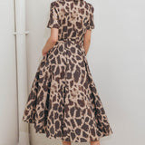 TAME GIRAFFE WOVEN MIDI DRESS