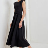 MODERN MONA WOVEN MIDI DRESS