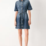 POWER IN DENIM MINI DRESS