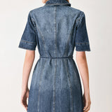 POWER IN DENIM MINI DRESS