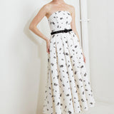 LOVELY CULTIVATED WOVEN MIDI DRESS