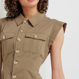 MISSION MUSE WOVEN MINI DRESS