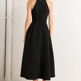 GALAXY CHARM WOVEN MIDI DRESS