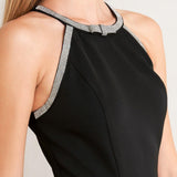 GALAXY CHARM WOVEN MIDI DRESS