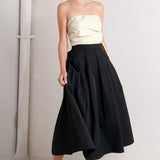 MONO BALLET WOVEN MIDI DRESS