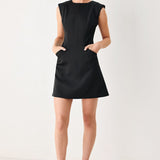 THE MODERN ICON WOVEN SHIFT DRESS
