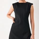 THE MODERN ICON WOVEN SHIFT DRESS
