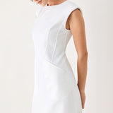 THE MODERN ICON WOVEN SHIFT DRESS