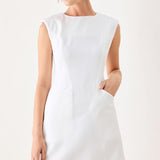 THE MODERN ICON WOVEN SHIFT DRESS