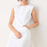 THE MODERN ICON WOVEN SHIFT DRESS