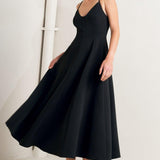 PURE INTENTION WOVEN MIDI DRESS
