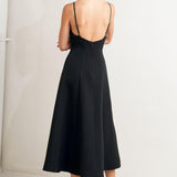 PURE INTENTION WOVEN MIDI DRESS