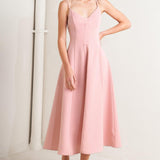 PURE INTENTION WOVEN MIDI DRESS