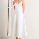 PURE INTENTION WOVEN MIDI DRESS