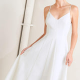 PURE INTENTION WOVEN MIDI DRESS