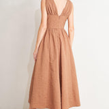 EARTHBOUND CHARM WOVEN MIDI DRESS