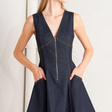 FRESH EDIT DENIM MINI DRESS