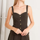 HERITAGE TAILOR WOVEN MIDI DRESS