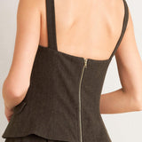 HERITAGE TAILOR WOVEN MIDI DRESS