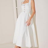 SUMMER SOCIAL WOVEN MIDI DRESS