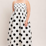 DOLCE VITA POLKA DOT WOVEN MIDI DRESS